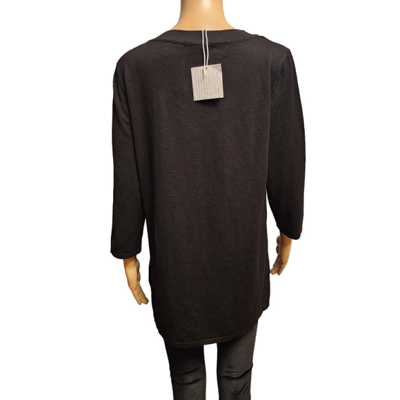 Cable & Gauge Black Sweater - Picture 3 of 11